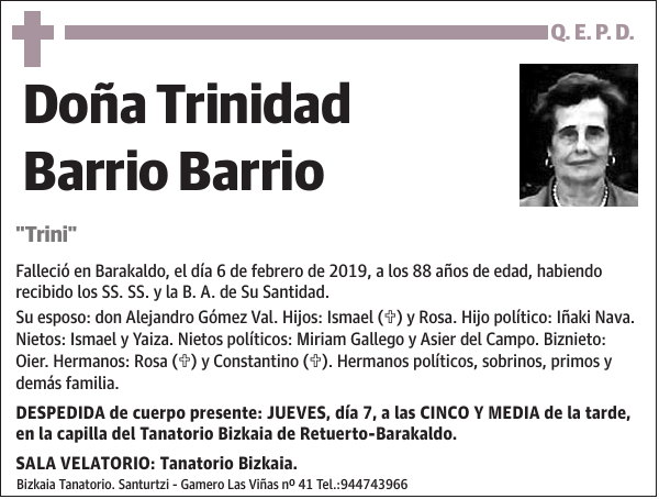 Trinidad Barrio Barrio