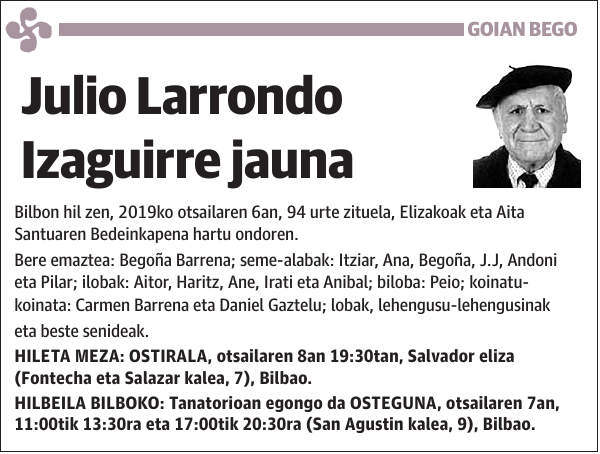 Julio Larrondo Izaguirre