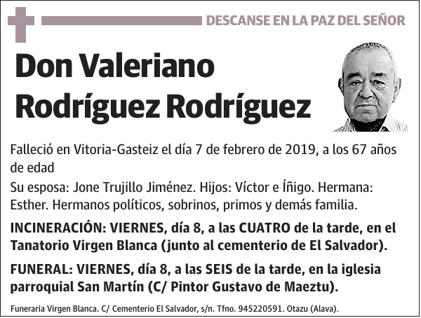 Valeriano Rodríguez Rodríguez