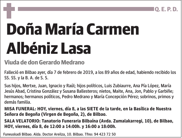 María Carmen Albéniz Lasa