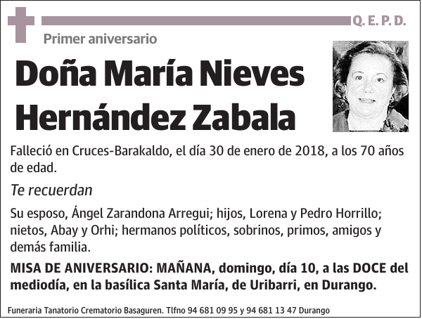 María Nieves Hernández Zabala