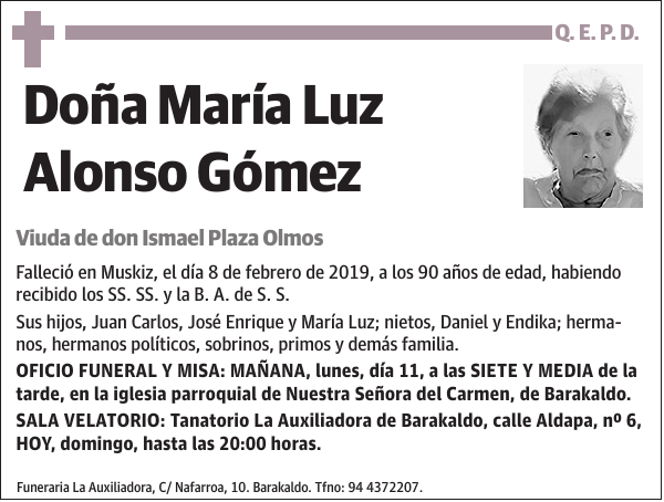 María Luz Alonso Gómez