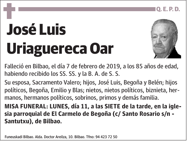 José Luis Uriaguereca Oar