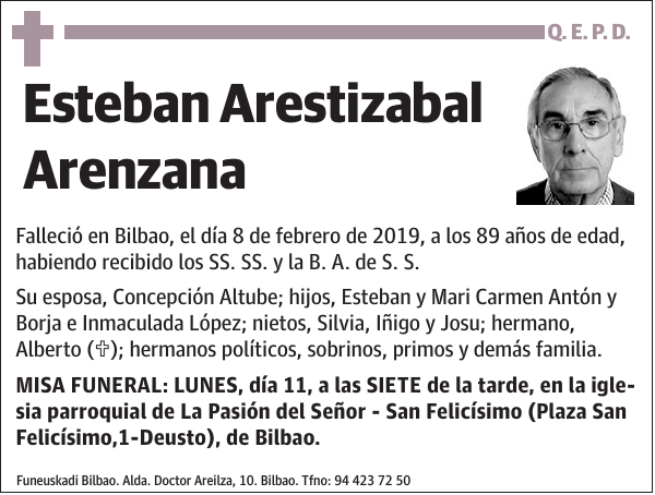 Esteban Arestizabal Arenzana