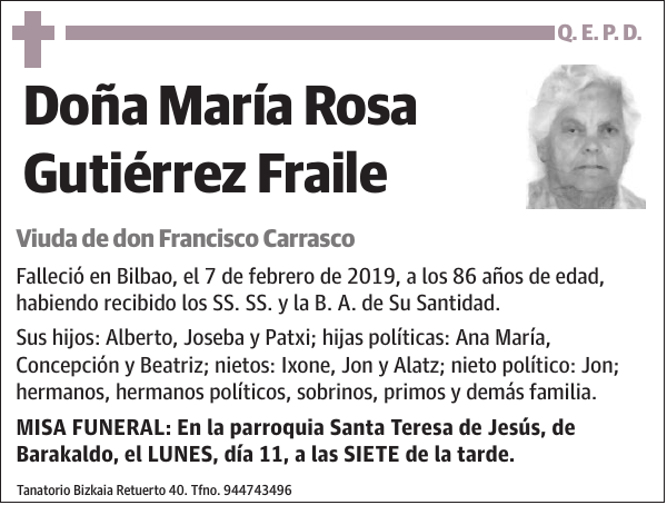 María Rosa Gutiérrez Fraile