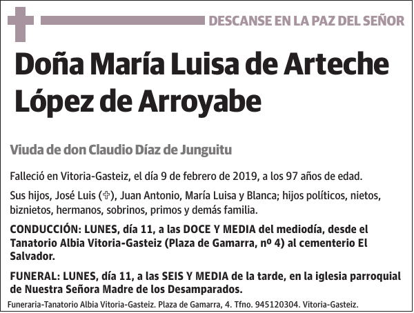 María Luisa de Arteche López de Arroyabe