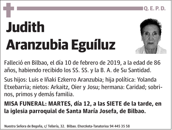 Judith Aranzubia Eguíluz