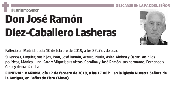 José Ramón Díez-Caballero Lasheras