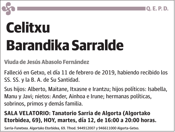 Celitxu Barandika Sarralde