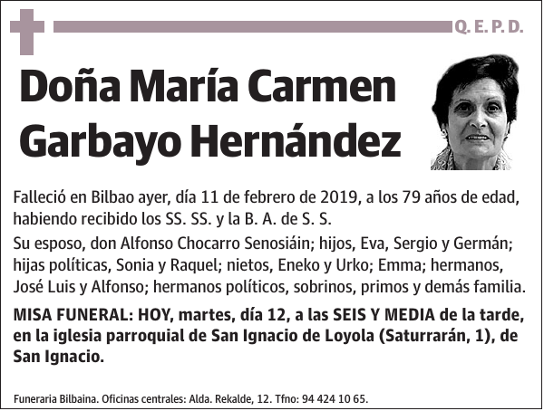 María Carmen Garbayo Hernández