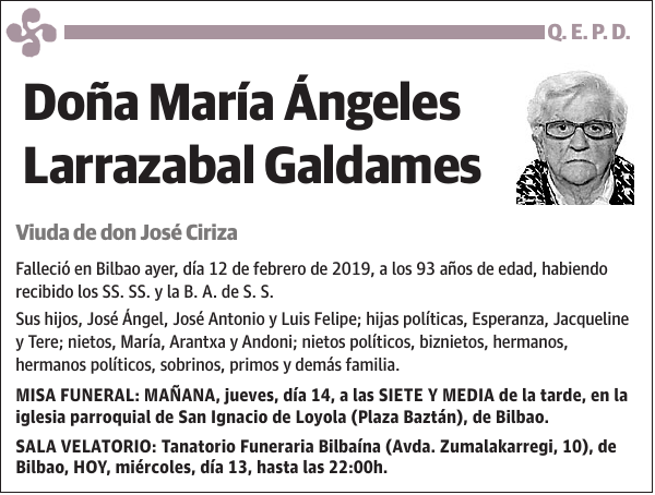 María Ángeles Larrazabal Galdames