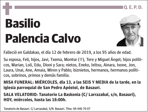 Basilio Palencia Calvo