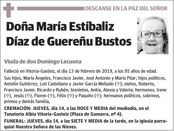 María Estíbaliz Díaz de Guereñu Bustos