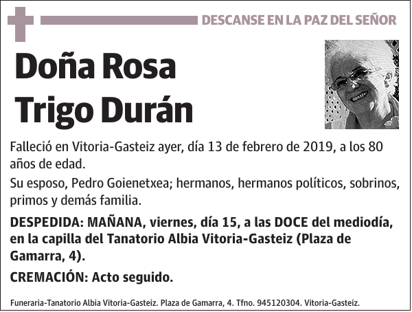 Rosa Trigo Durán