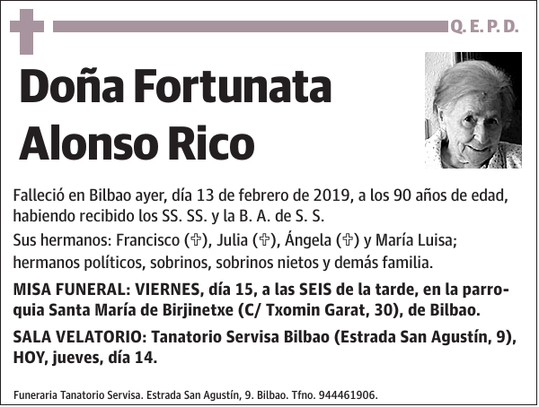 Fortunata Alonso Rico