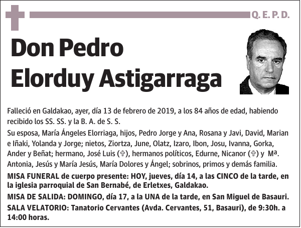 Pedro Elorduy Astigarraga