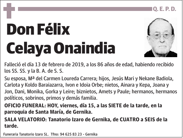 Félix Celaya Onaindia