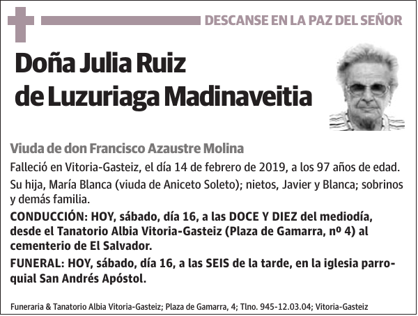 Julia Ruiz de Luzuriaga Madinaveitia