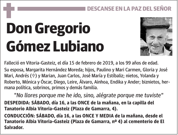 Gregorio Gómez Lubiano