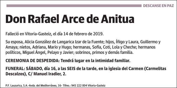 Rafael Arce de Anitua