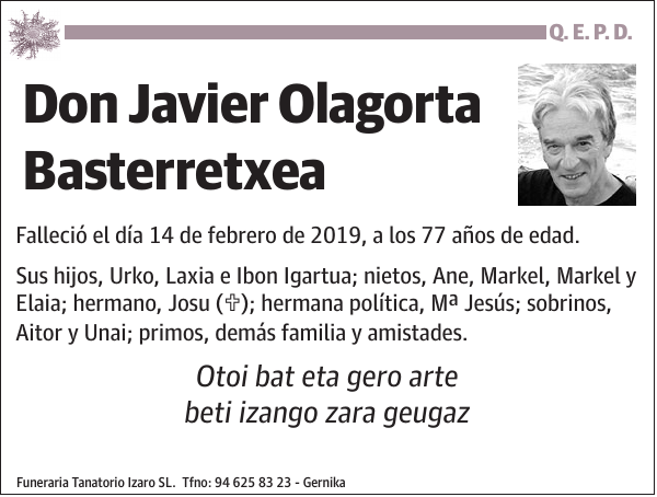 Javier Olagorta Basterretxea