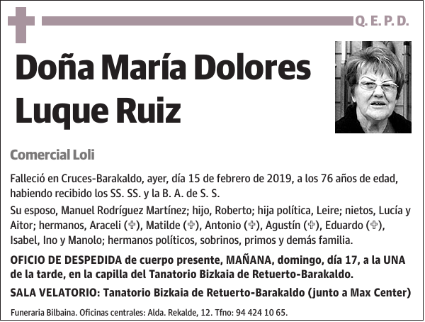 María Dolores Luque Ruiz