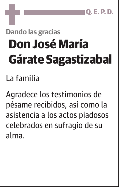 José María Gárate Sagastizabal