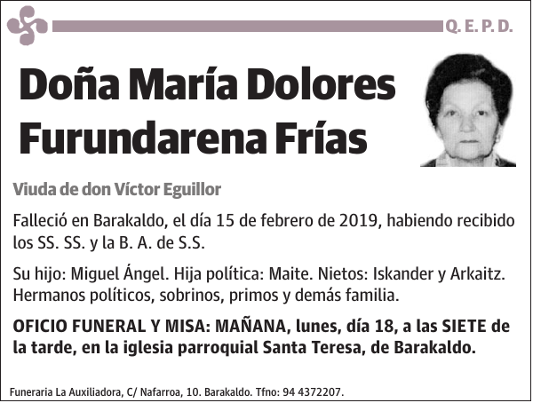 María Dolores Furundarena Frías