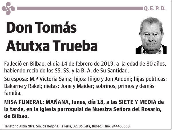 Tomás Atutxa Trueba