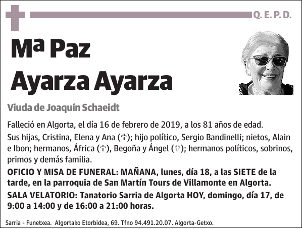 Mª Paz Ayarza Ayarza