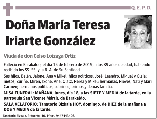 María Teresa Iriarte González