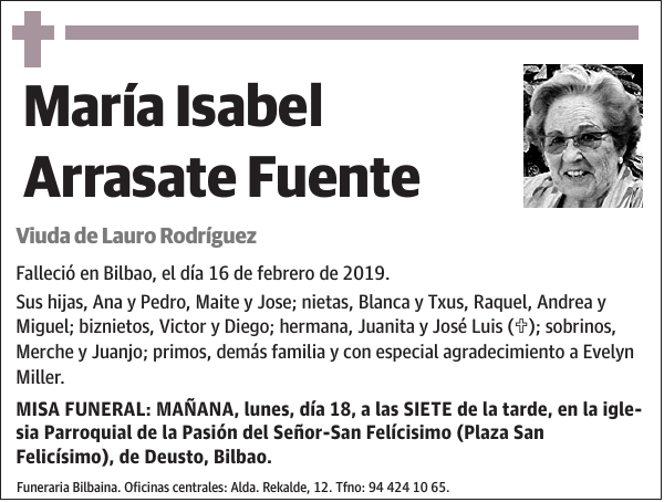 María Isabel Arrasate Fuente