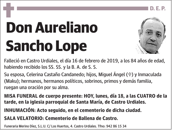 Aureliano Sancho Lope