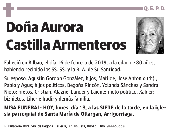 Aurora Castilla Armenteros