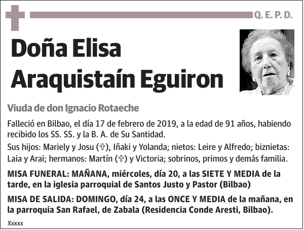 Elisa Araquistaín Eguiron