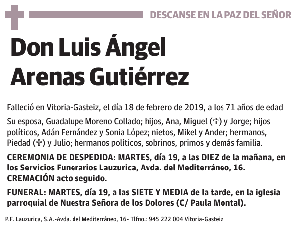 Luis Ángel Arenas Gutiérrez