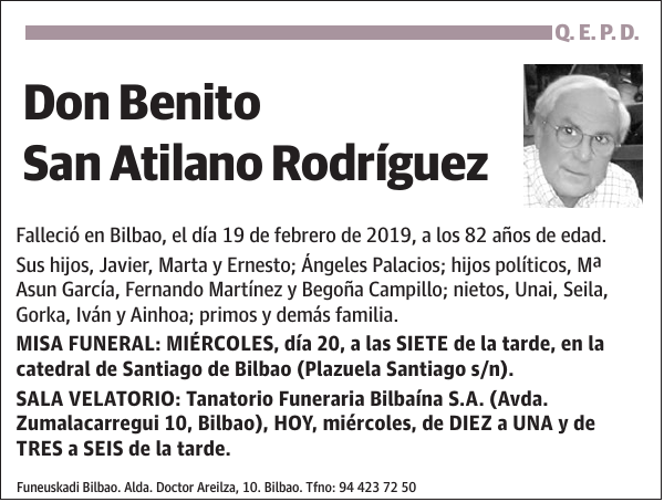 Benito San Atilano Rodríguez