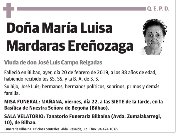 María Luisa Mardaras Ereñozaga