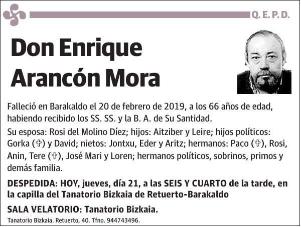 Enrique Arancón Mora