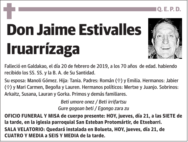 Jaime Estivalles Iruarrízaga