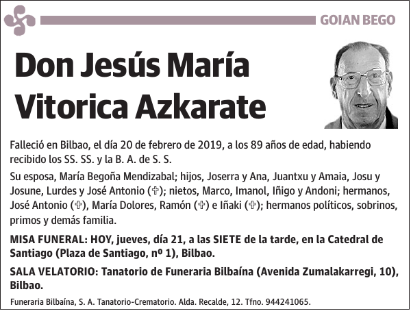 Jesús María Vitorica Azkarate