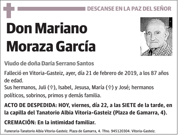 Mariano Moraza García