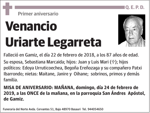 Venancio Uriarte Legarreta