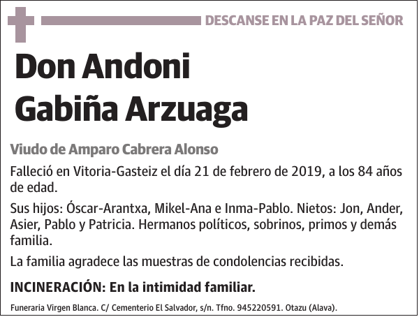 Andoni Gabiña Arzuaga