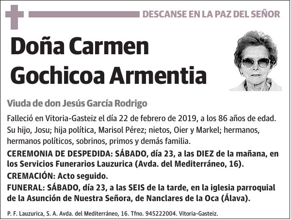 Carmen Gochicoa Armentia