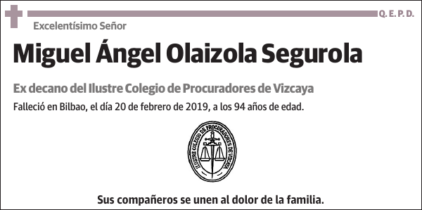 Miguel Ángel Olaizola Segurola