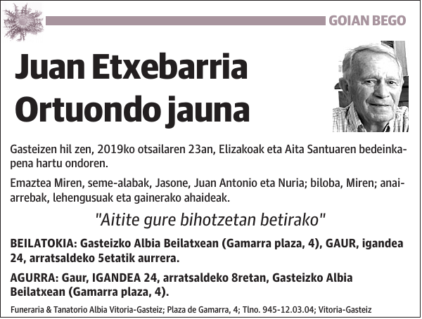 Juan Etxebarria Ortuondo