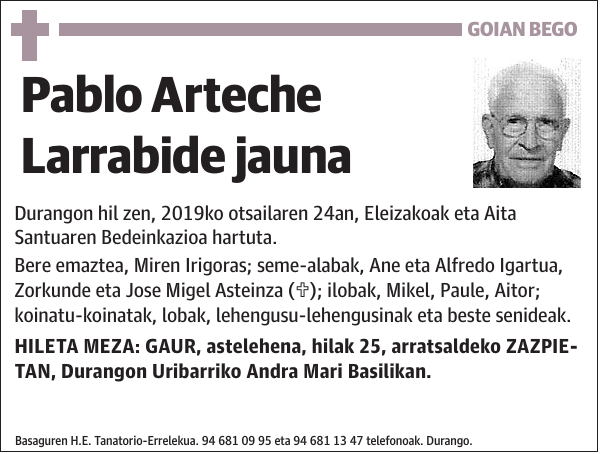 Pablo Arteche Larrabide