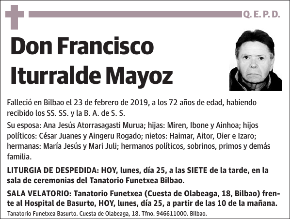 Francisco Iturralde Mayoz