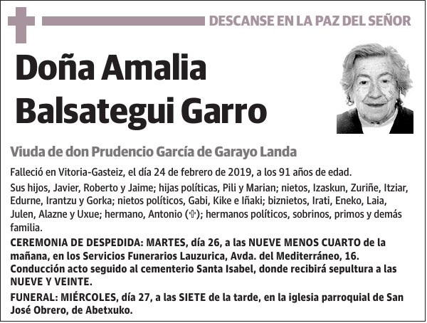 Amalia Balsategui Garro